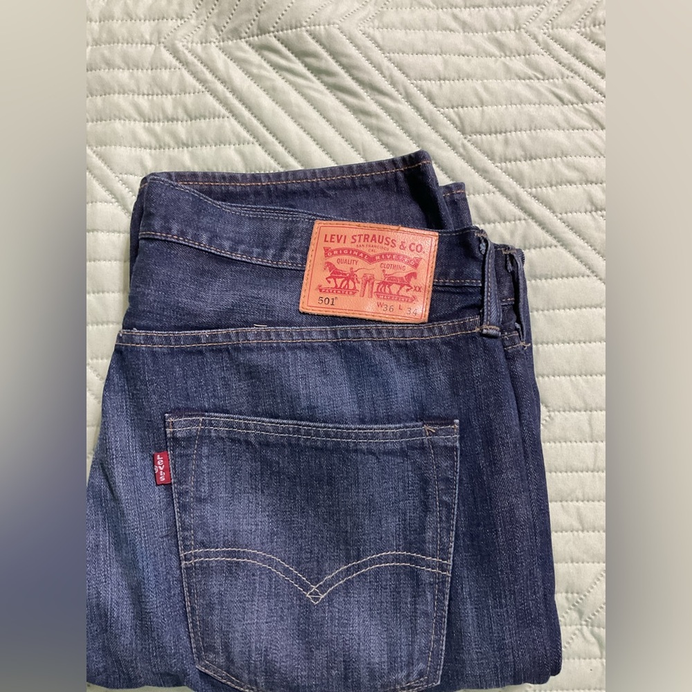 Levi's Blue button fly jeans